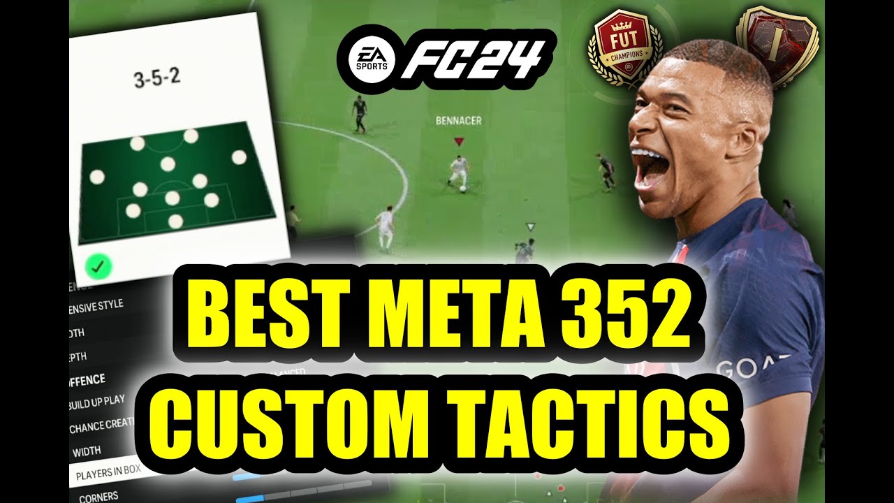 The BEST 352 Custom Tactics to Attack in EA FC 24 and win more games 🤠
