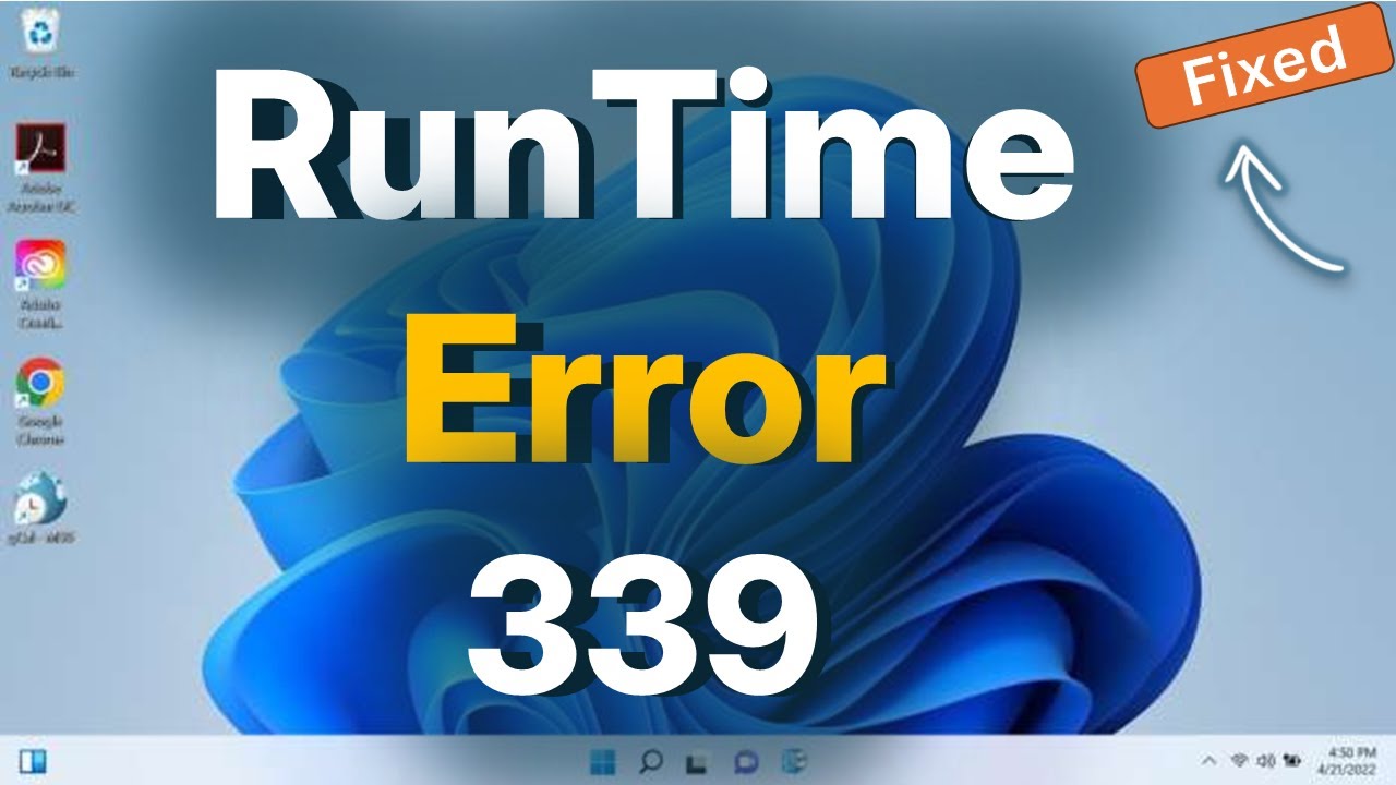 Ошибка выполнения 339 в Windows 11: как исправить