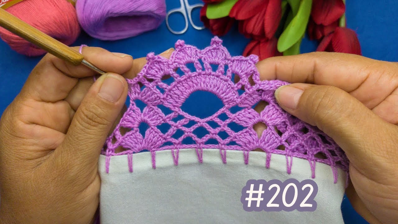 #202 Te encantará!!! Puntilla muy Bonita y Fácil de Hacer | Say Artes