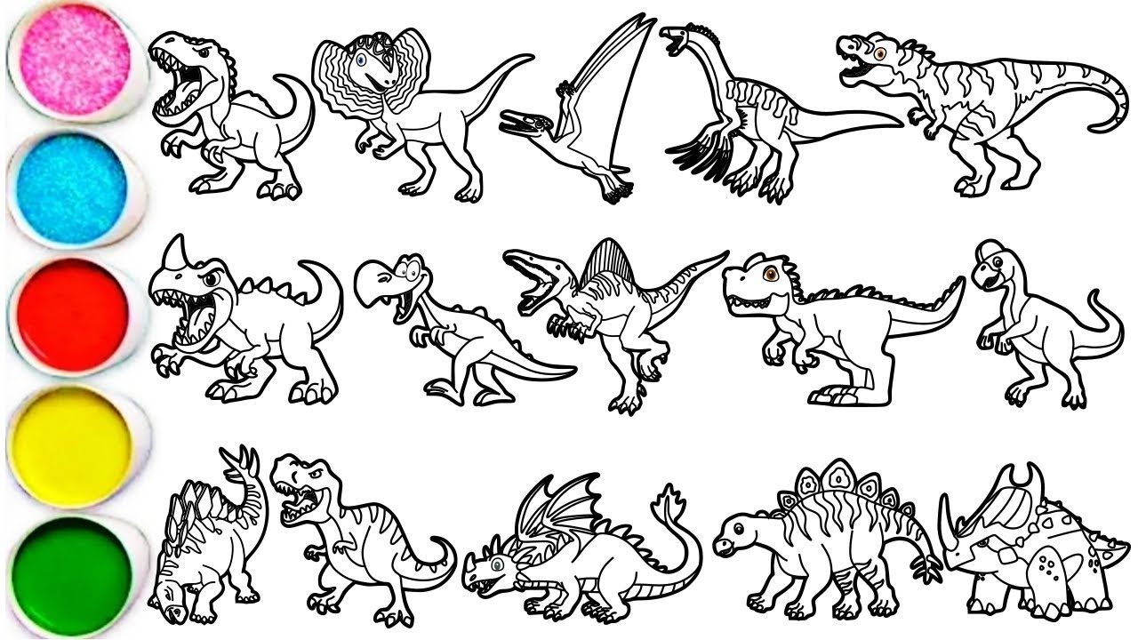 Draw 15 Amazing Dinosaurs in Minutes - Tyrannosaurus, Dilophosaurus, Prehistoric & Others