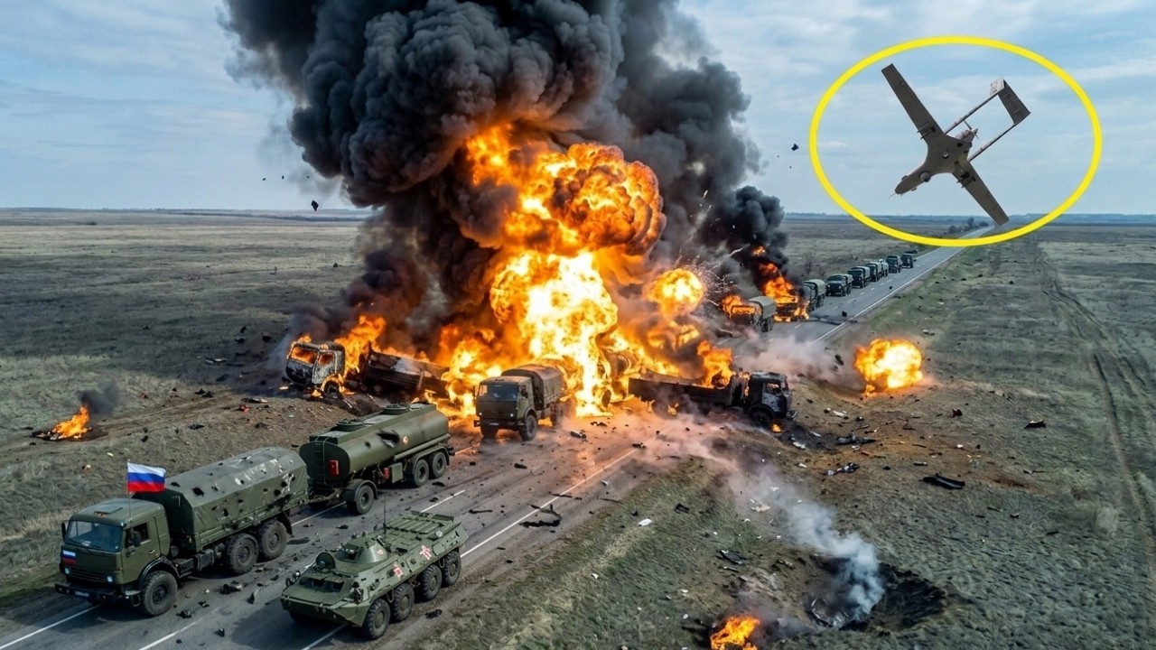Ukrainian Drones STRIKE a Russian Supply Convoy in the Donbas &mdash; Then THIS Happened...