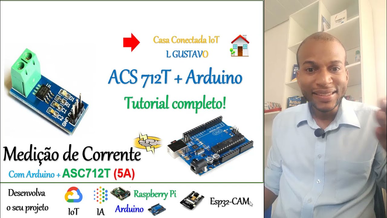 Projeto 28 - Medição de Corrente Elétrica com o Sensor ACS 712   na Casa Conectada na IoT- Maker 4.0