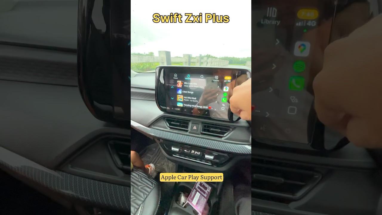 Swift Zxi plus 2025 Support Apple Car Play All New Maruti DTDashboard ❤️🔥 #swift #top #model