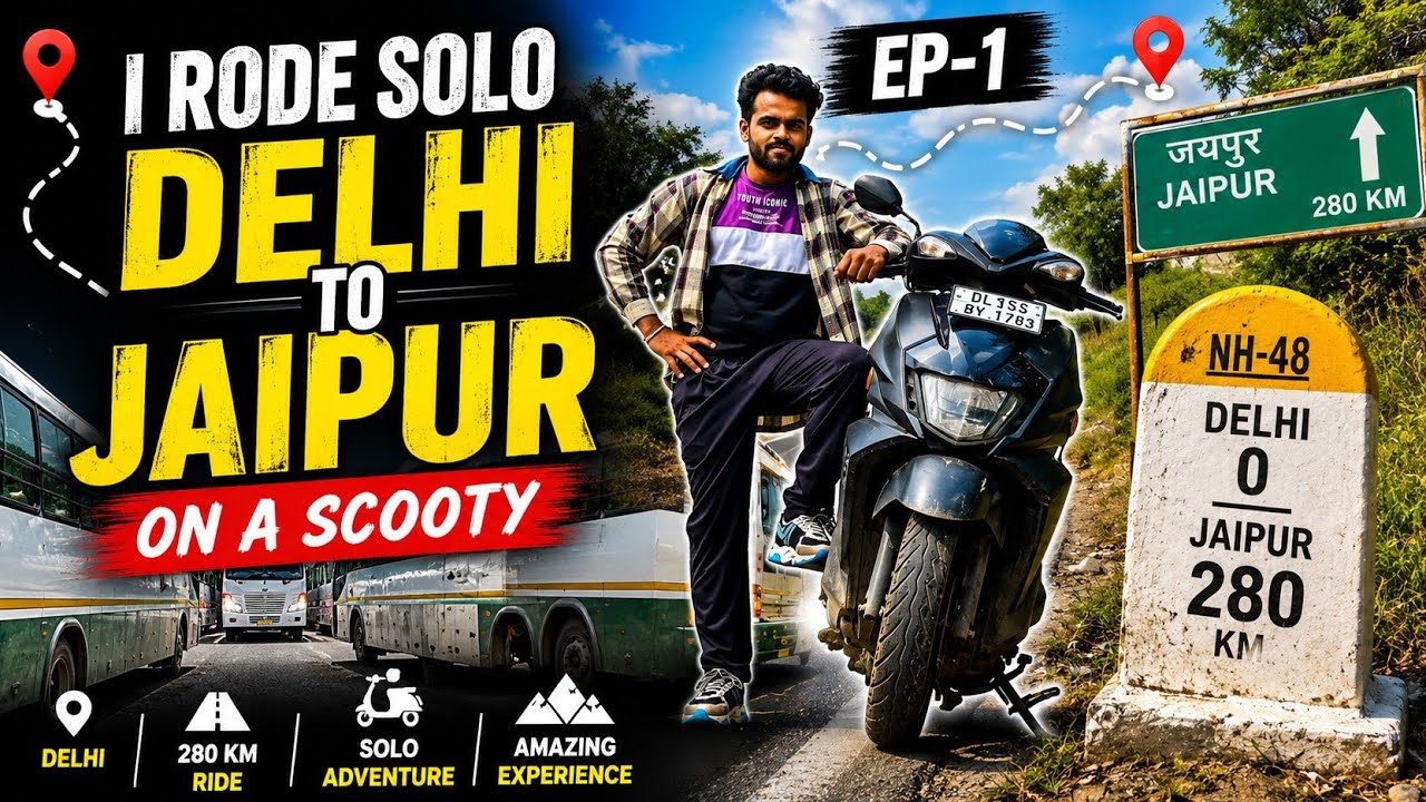 I Rode Solo From Delhi To Jaipur On A Scooty