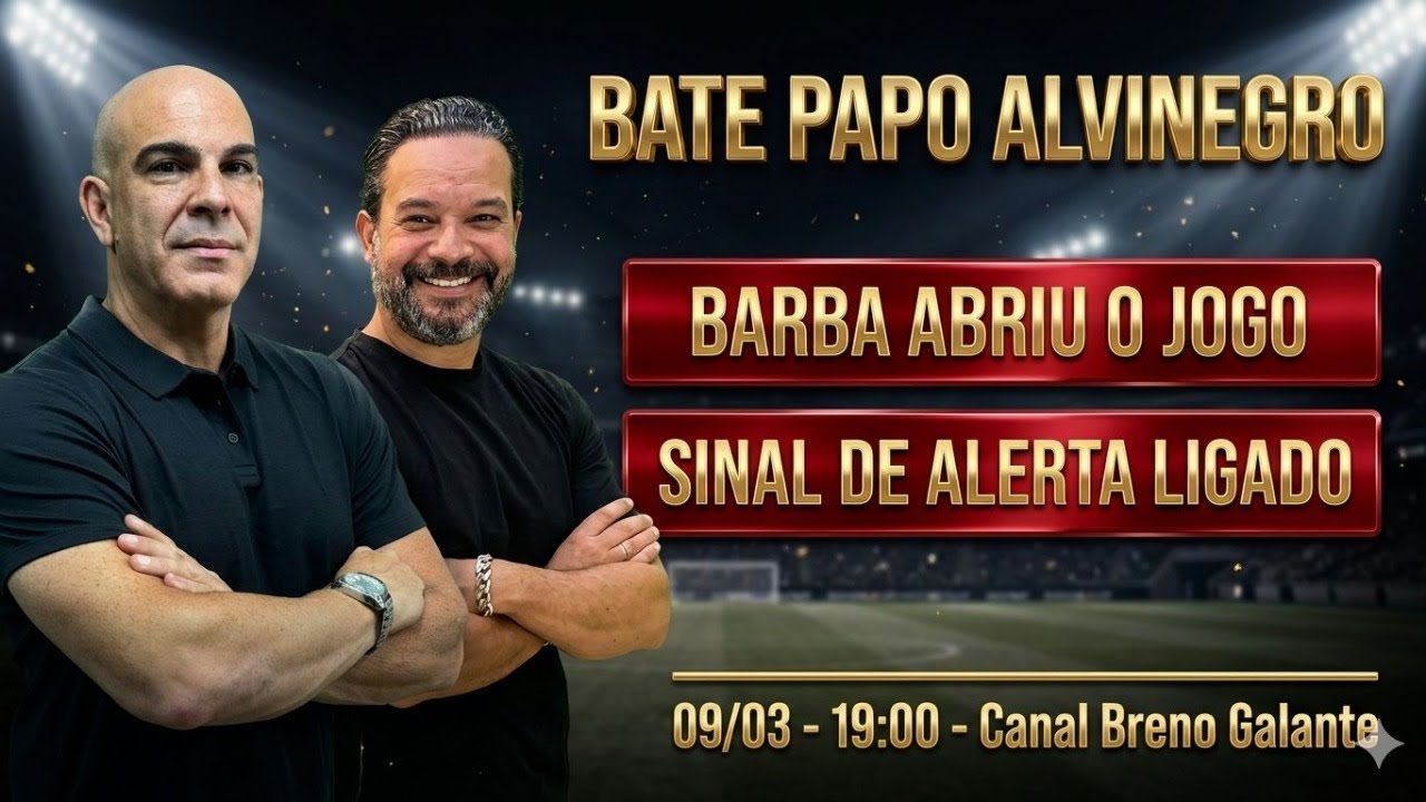 🔴AO VIVO🔴 BARBA ABRIU O JOGO 🔸SINAL DE ALERTA LIGADO 🔸 O QUE PRECISA MUDAR❓