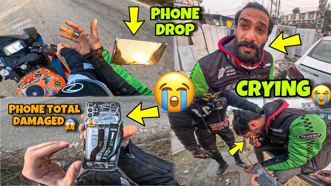 No More Vlog😭 Phone Tutgaya😭 My Brother Crying Live Captured in Gopro  Preparation to Ladakh Ride