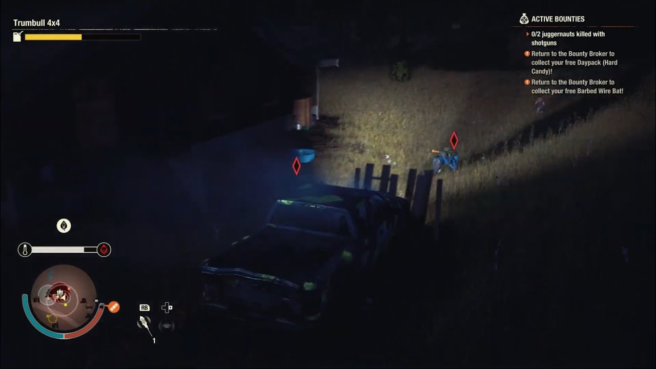 State of Decay 2 - Pickup truck and feral run down 8 hostiles