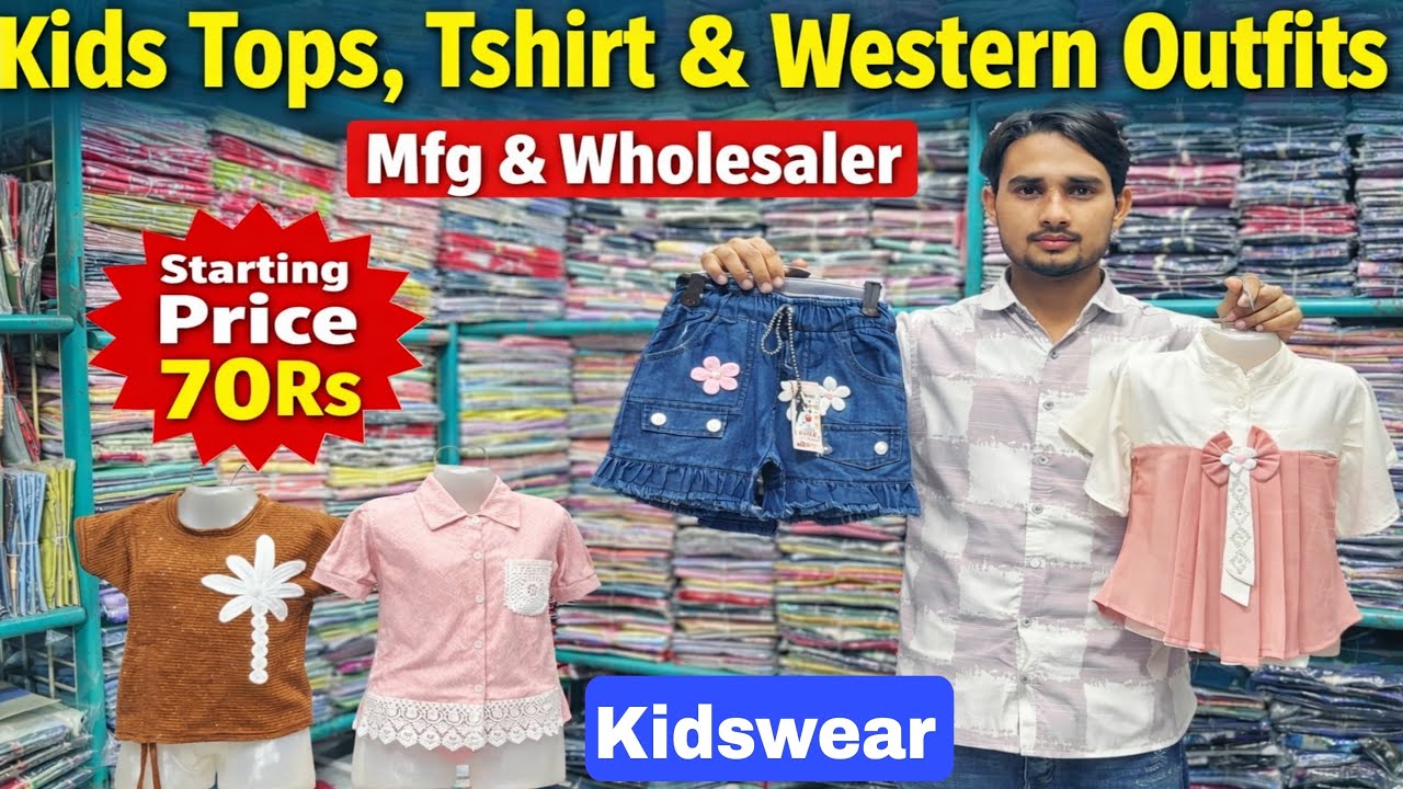 Western top wholesale market in mumbai/Western top,T-shirt & kids Tops/Real mfg & wholesaler 