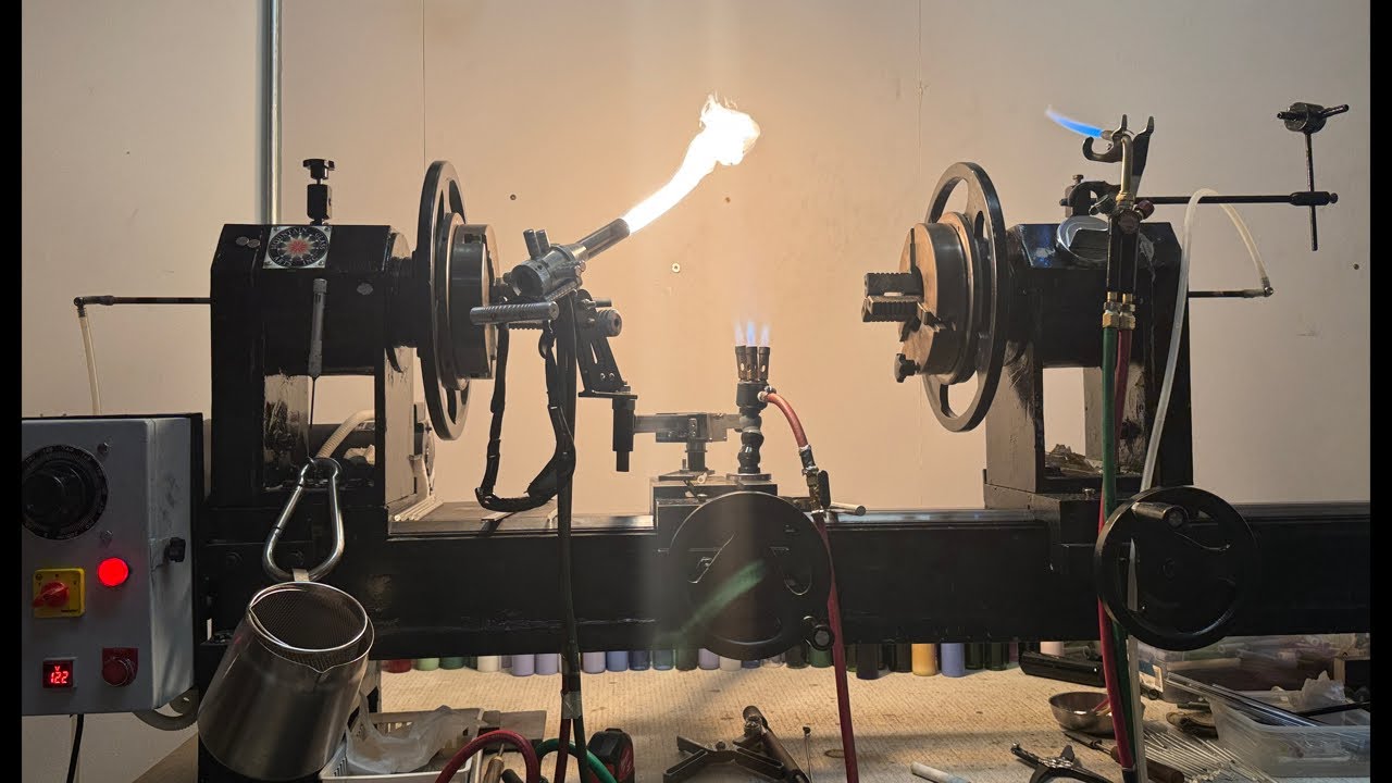 Live Glassblowing Tutorial - Handmade 🇺🇸 Glass ; Aeris Cap & tip / Dichro Pull Down / cup attempt