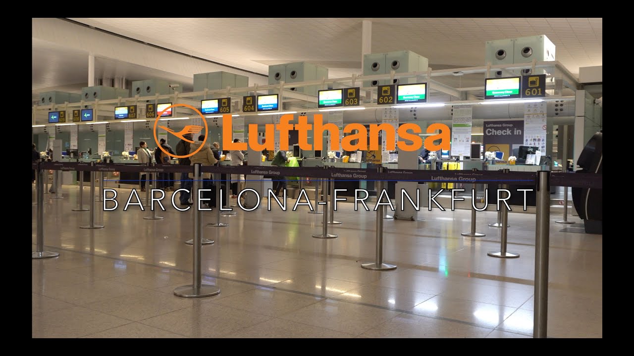 Lufthansa Airbus A321 Trip Report Barcelona to Frankfurt Germany Reporte De Vuelo BarcelonaFrankfurt