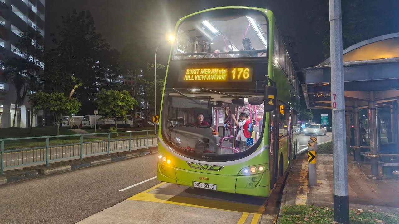 SMRT Bus Service 176 Volvo B9TL Wright Eclipse Gemini 2 Batch 4 SG5600Z