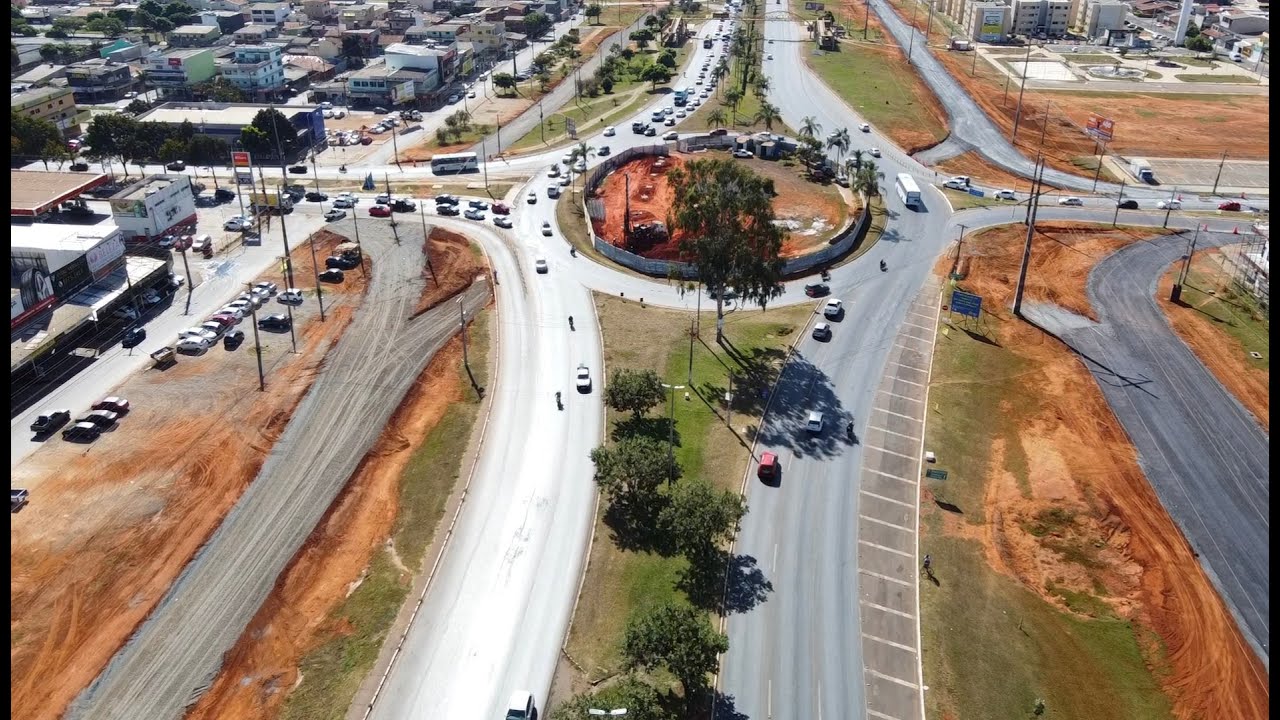 VIADUTO DO RECANTO DAS EMAS: Drone mostra as obras em sequências #04
