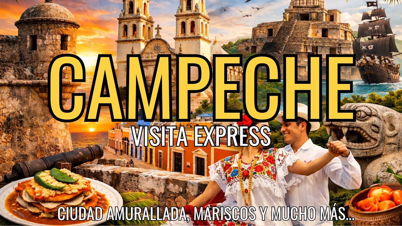 🌴 Visita rápida a Campeche | Centro Histórico, Malecón y Encanto Colonial 🏛️