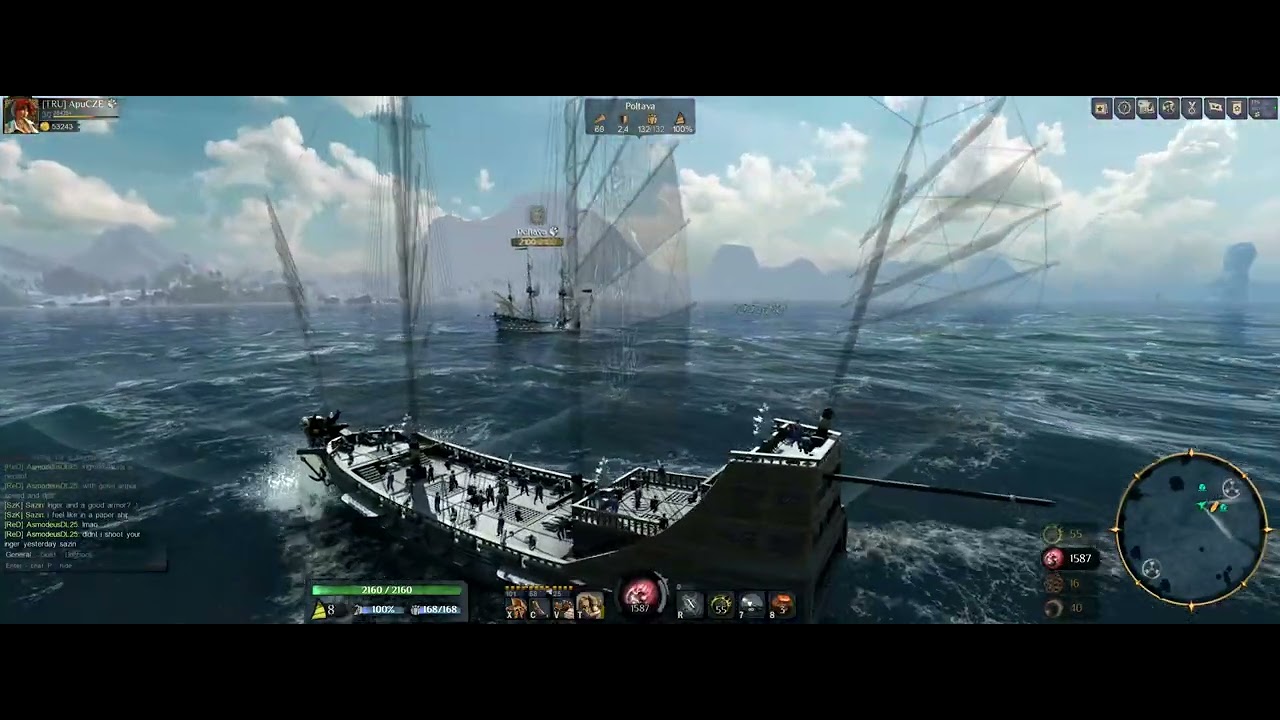 World of Sea Battle   Shen vs Poltava