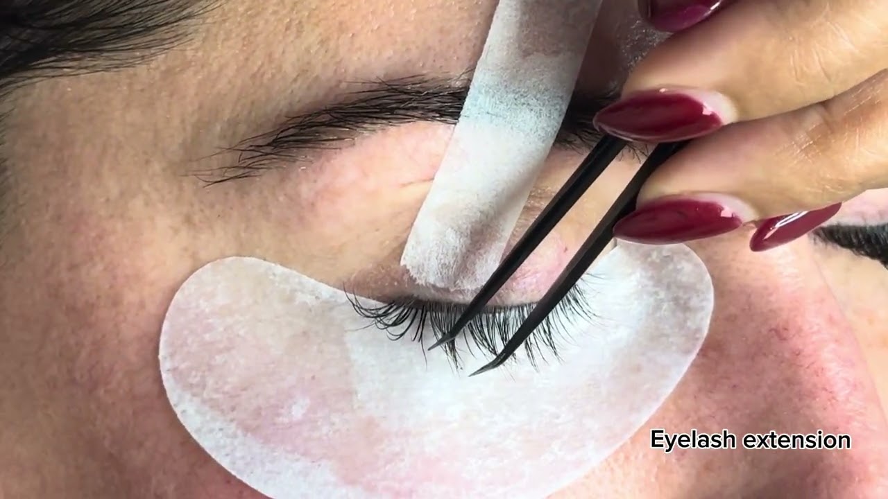 Full process of eyelash extensions 