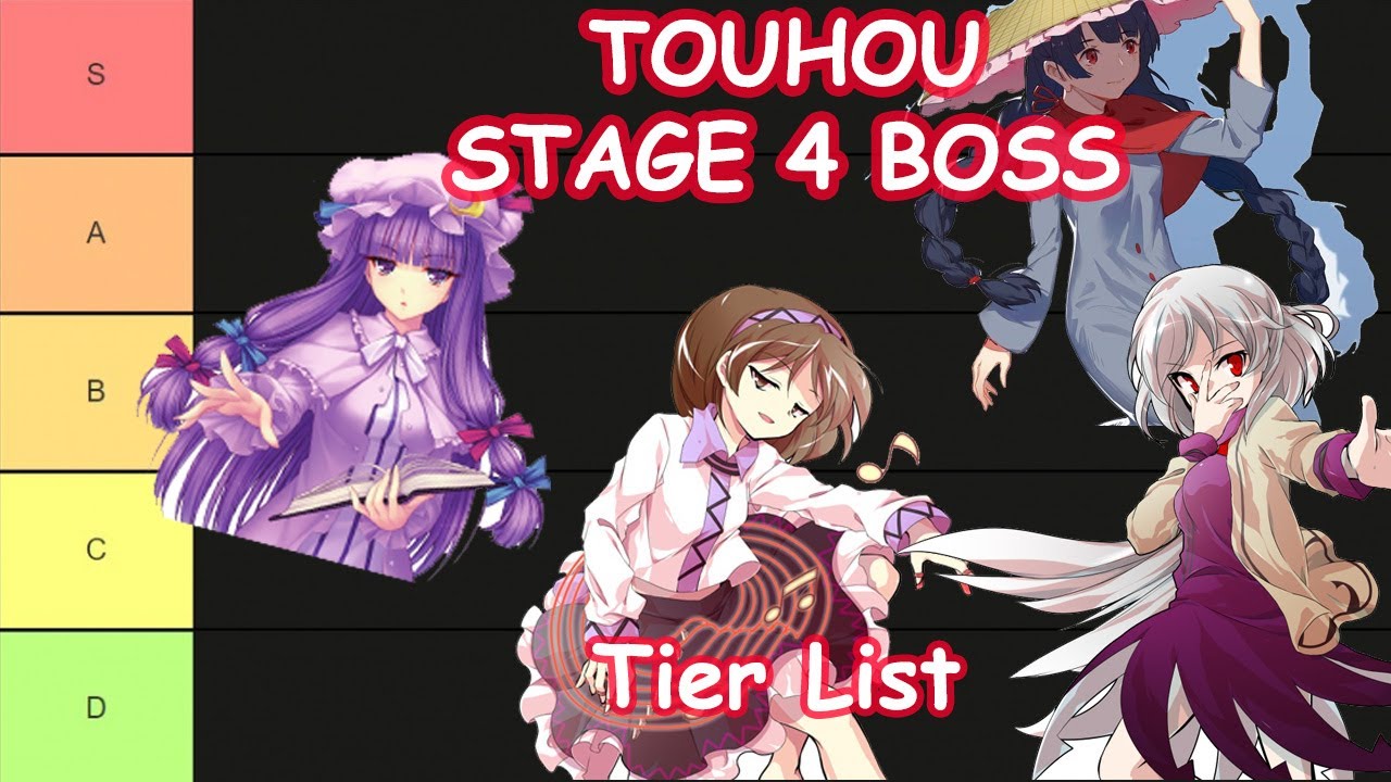 Touhou Stage 4 Boss Tier List