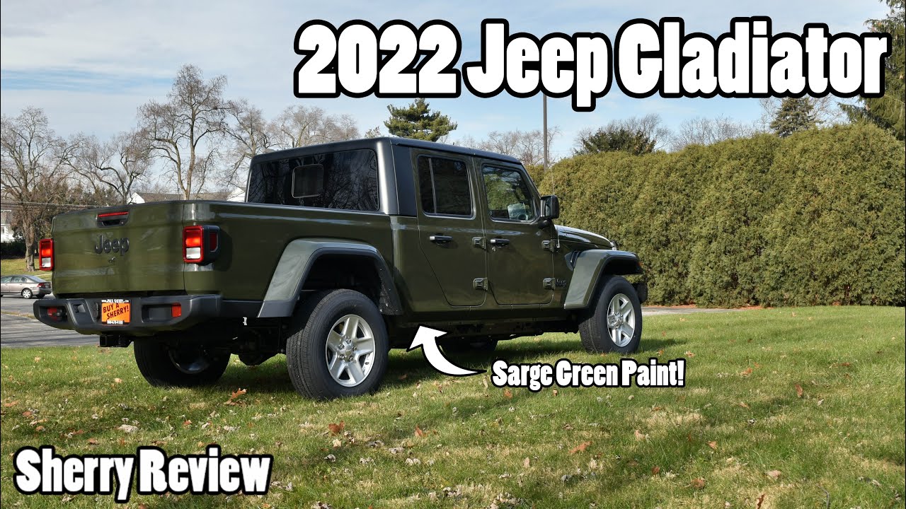 Sarge Green 2022 Jeep Gladiator Sport S | Sherry Review