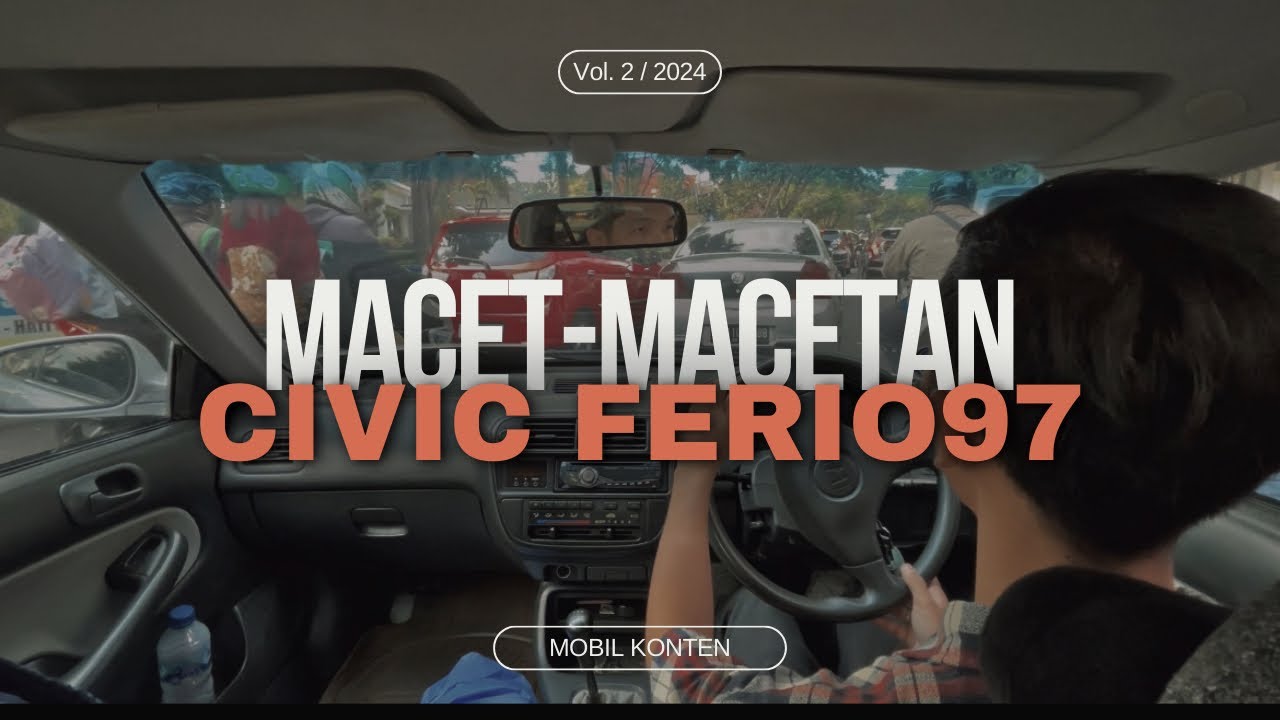 ASMR TRAFFIC JAMS INDONESIA | CIVIC FERIO 1997 INDONESIA | DAILY CAR
