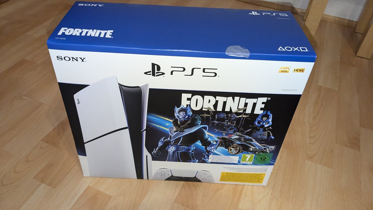 PS5 SLIM Unboxing Fortnite Cobalt Star Bundle