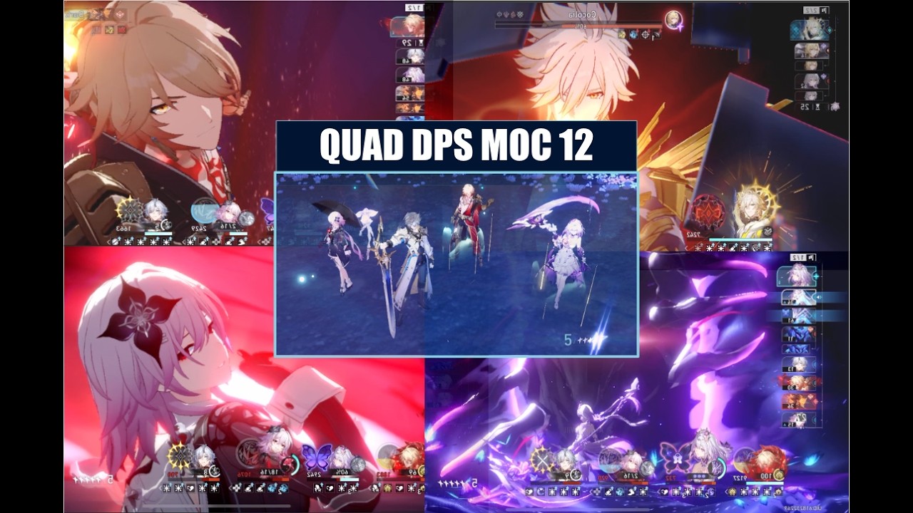 Quad DPS MoC 12 Clear (Feat. Evernight, Castorice, Phainon, and Mydei)