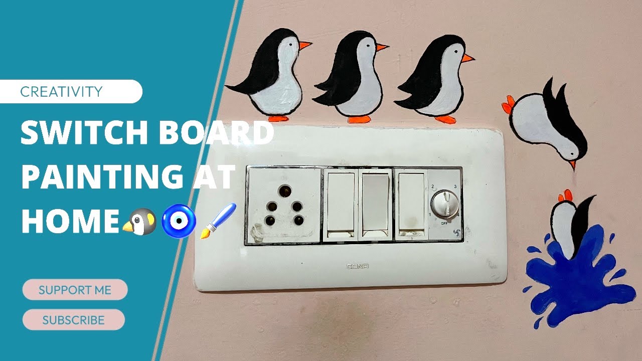 Switchboard painting at home🏠 🫶🧿🖌️#art #viralvideo #trendingvideo #subscribemychannel 