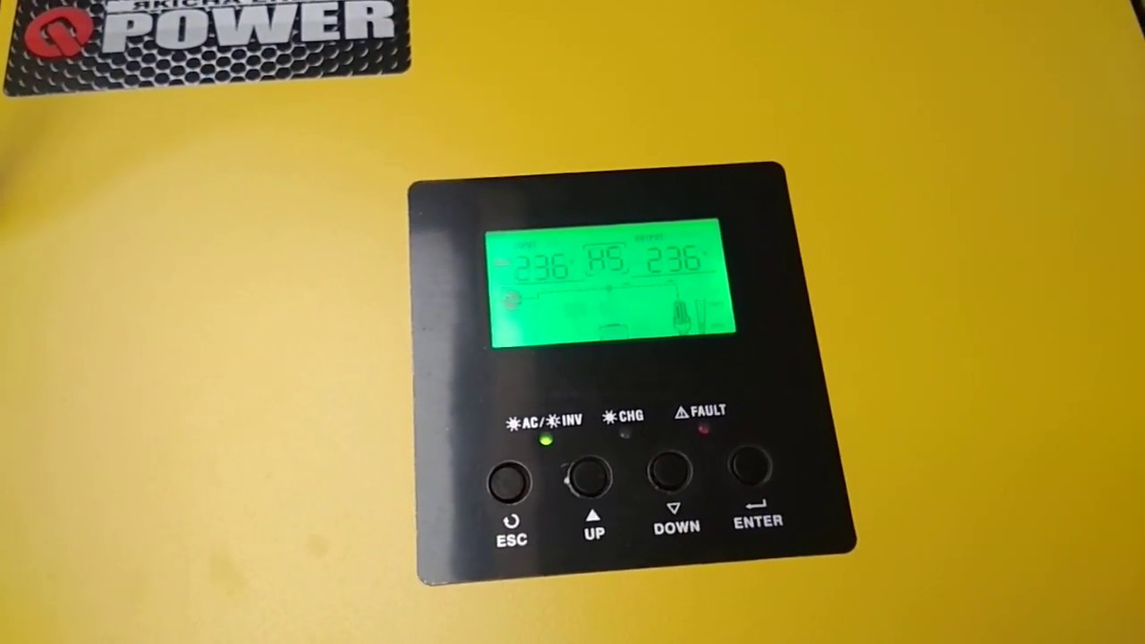 Инвертор гибридный Q-Power Infinisolar V II 3000. Часть-1