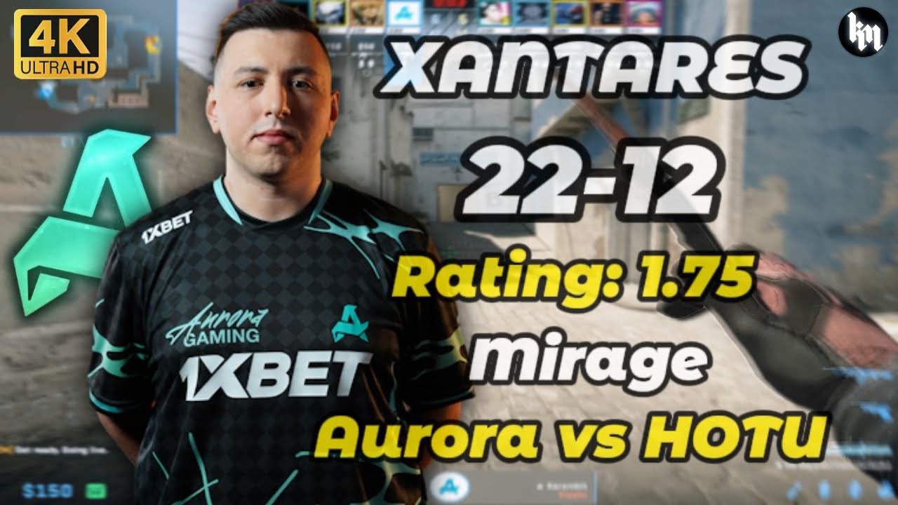XANTARES (22-12) Aurora vs HOTU (Mirage) | BLAST Bounty 2026 Season 1 #cs2 #xantares