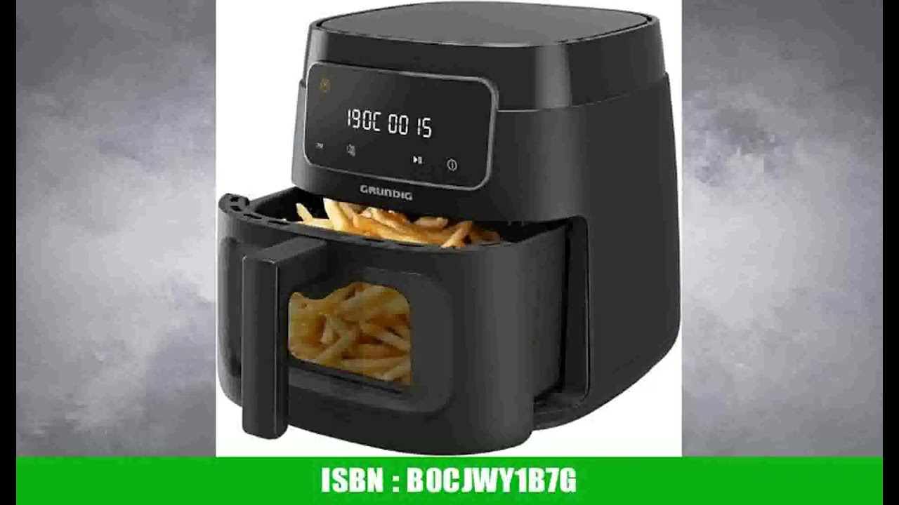 Grundig FRY 7320 HeiÃŸluftfritteuse, 7,6 l KapazitÃ¤t, 1750 W, Touch-Display, groÃŸes