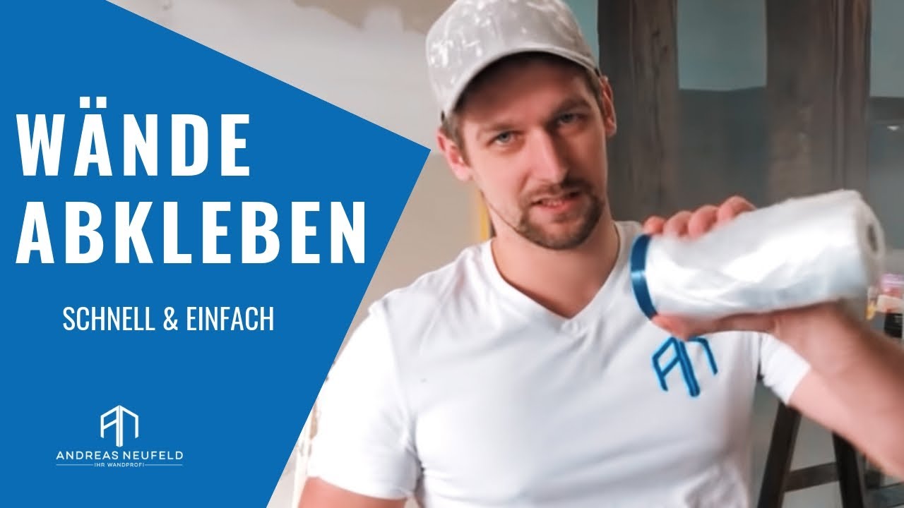 Wandfl&auml;chen einfach & schnell abkleben - Vom Wandprofi erkl&auml;rt