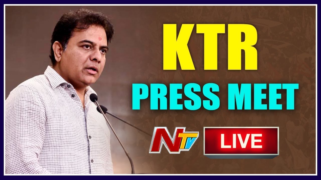 KTR Press Meet Live | TRS Plenary Meeting Arrangements | Ntv Live