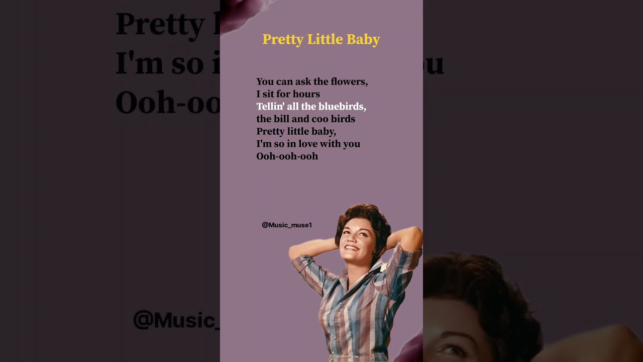Pretty Little Baby (Verse 2) lyrics - Connie Francis #lyrics #song #shorts