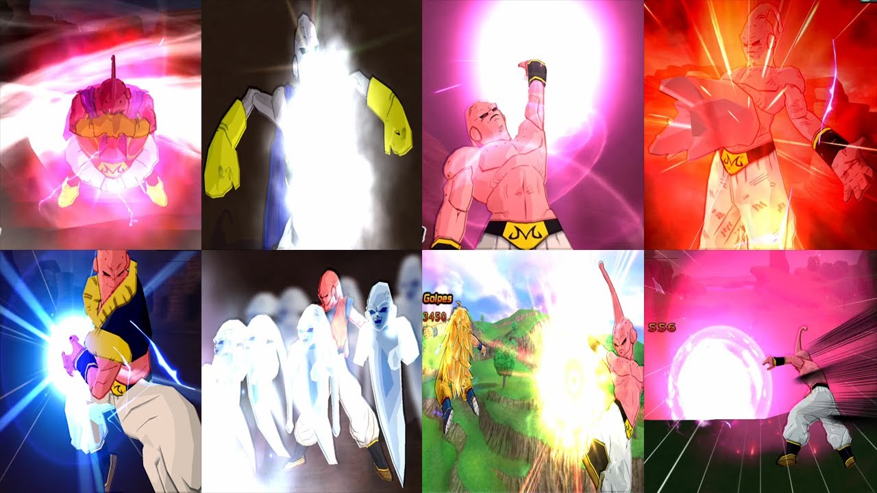 Majins Bo Todos Los Especiales Y Absorbciones DBZ Budokai Tenkaichi 4