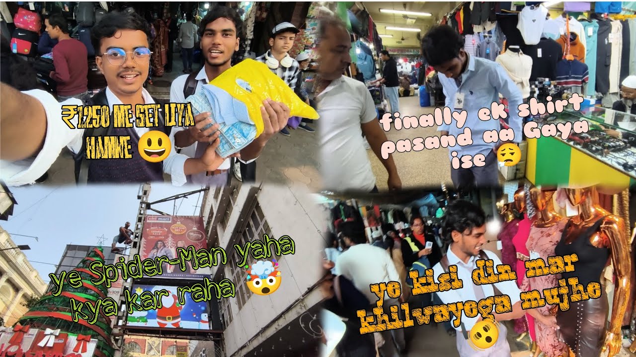 Kolkata biggest clothes market 😱  (📍 esplanade) #clothsmarket #kolkatamarket #esplanedevlog 