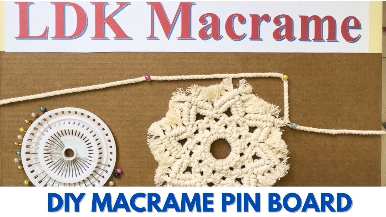 DIY Macrame Pin Board | Recycle Cardboard & Foam into a Handy Crafting Tool