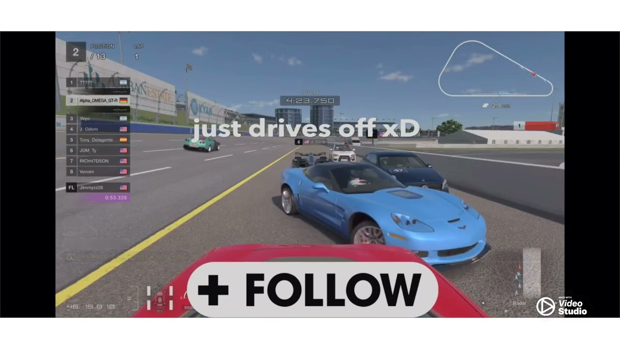 Gran turismo 7-TPS-Alpha_OMEGA_GT-R showing the pathetic truth about KennRZ (TeamSpeedClowns leader)