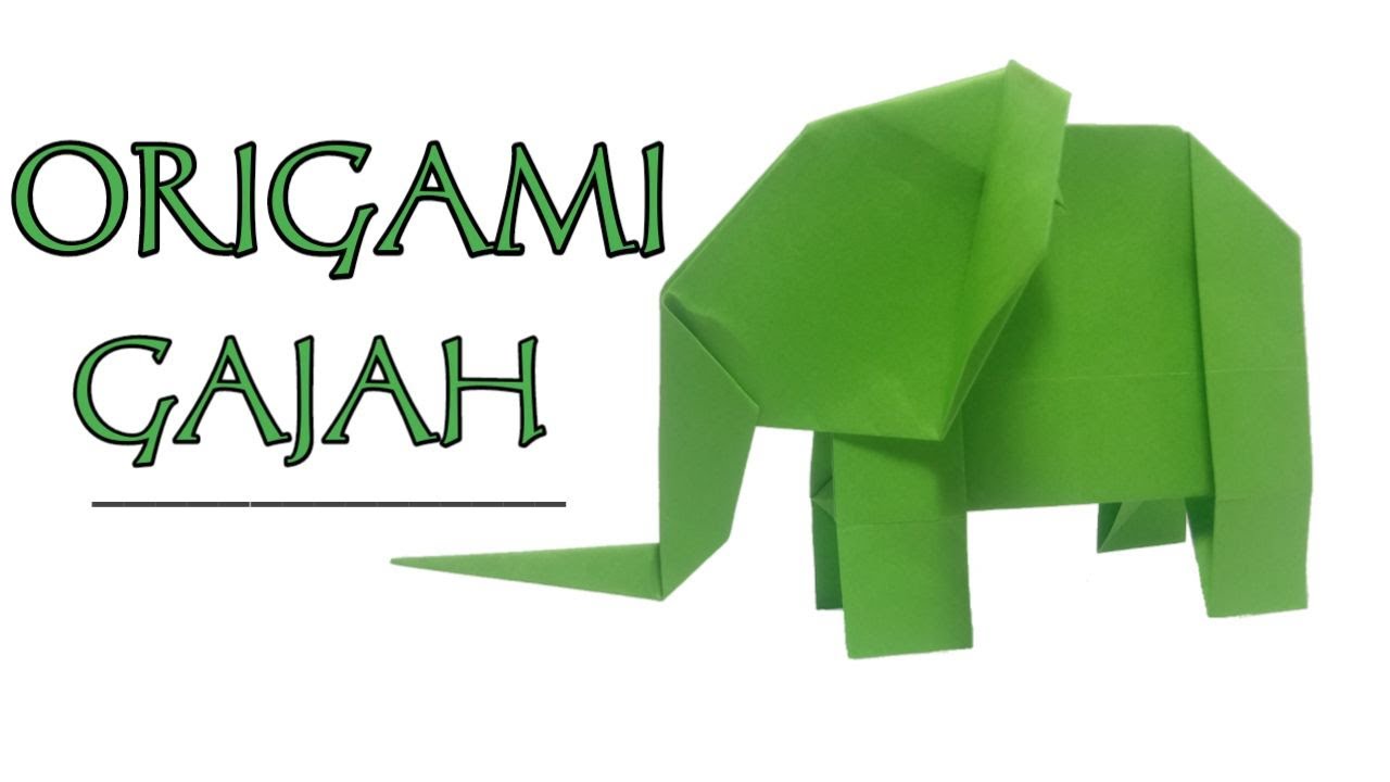 Origami Gajah || Cara Membuat Origami Gajah Yang Mudah || Origami Elephant DIY