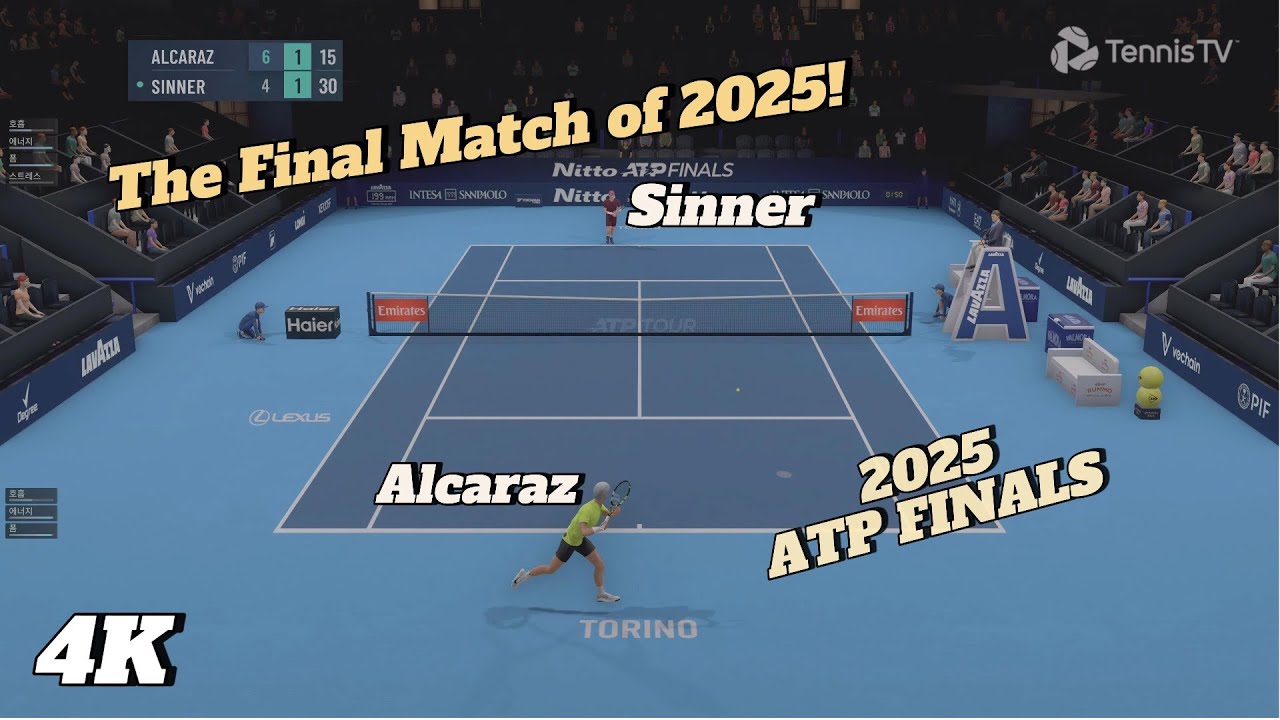 Tennis Elbow 4 - 2025 Nitto ATP Final! Sinner vs Alcaraz 🎾