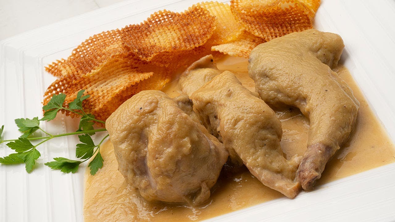 Carne de conejo en salsa de pera - Cocina abierta de Karlos Arguiñano