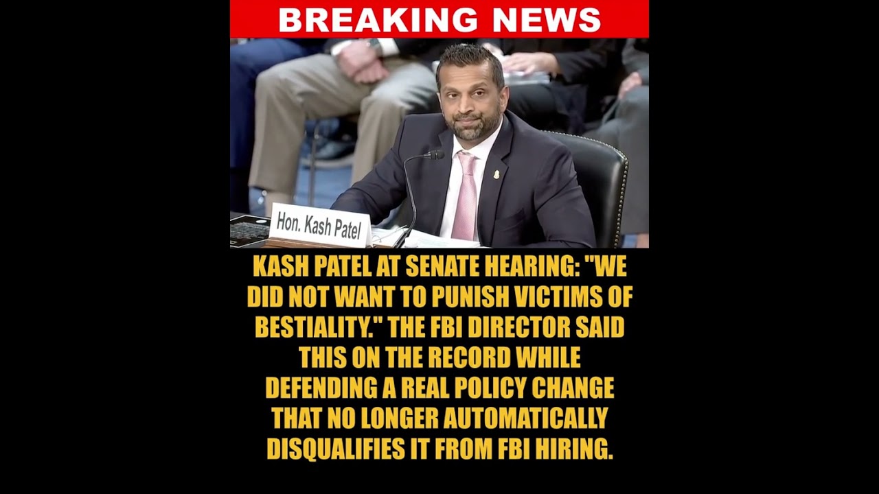 FBI Director Kash Patel Defends Hiring Standard Revision in Senate Hearing