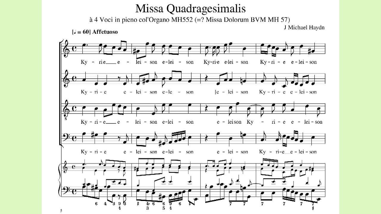 Missa Quadragesimalis (1794) - Johann Michael Haydn (1737-1806)