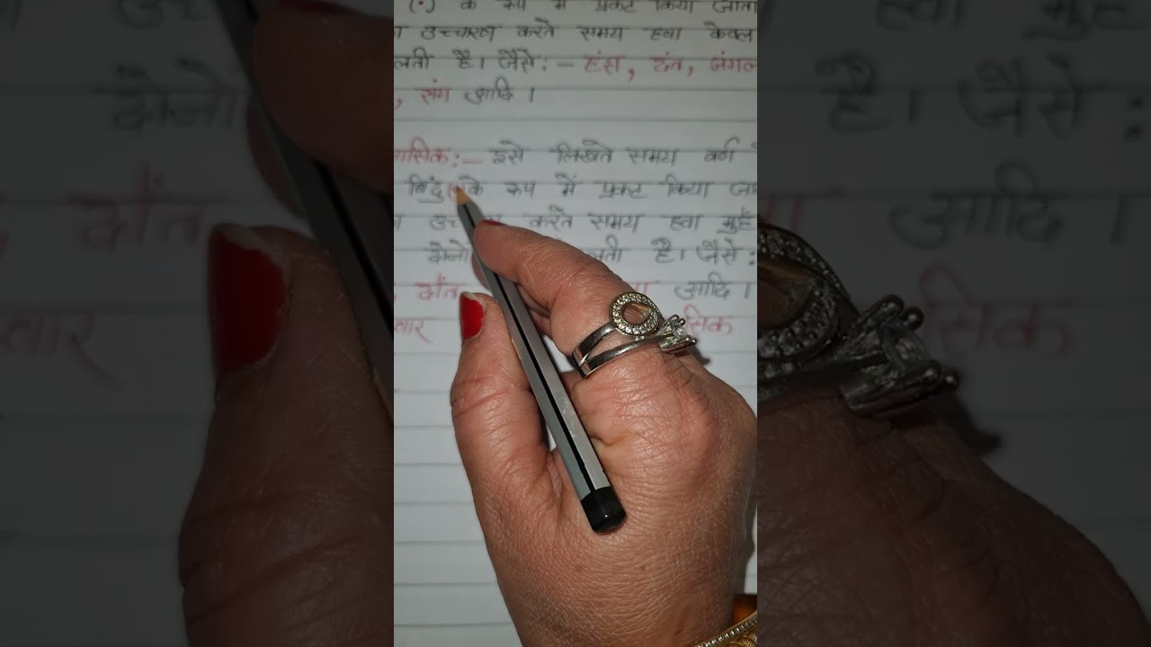 ANUSVAR AND ANUNASIK Hindi Vayakaran. 
