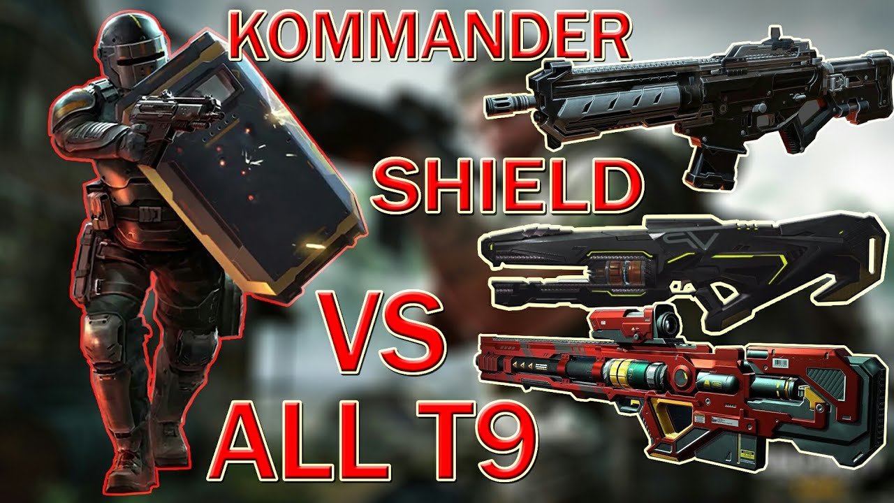 TESTING KOMMANDER SHIELD vs T9 ALL PRESTIGE GUNS, TESTING KOMMANDER SHIELD vs ALL T9 WEAPONS