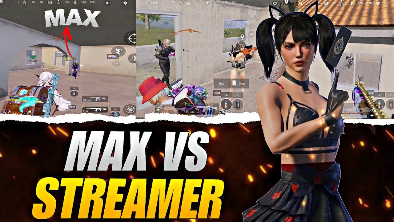 Max vs iPad player Streamer 🔥| fastest 3 finger player | BGMI