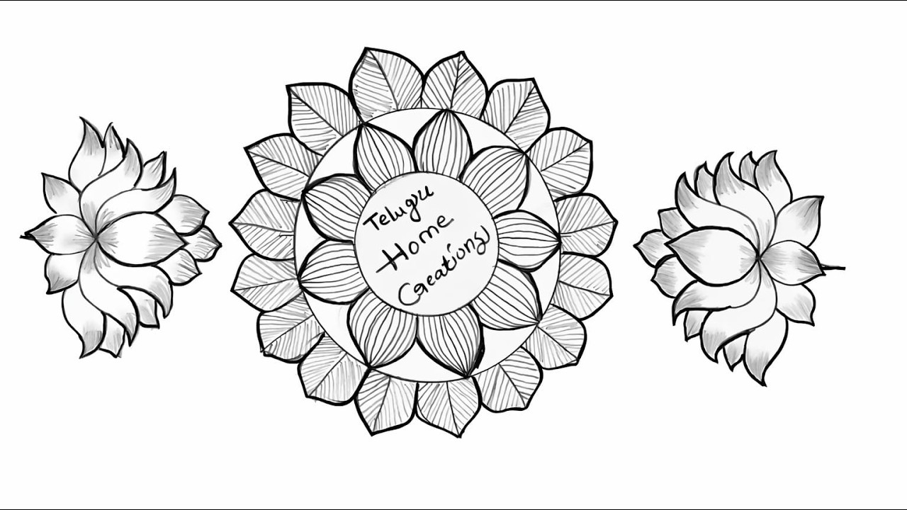 Beautiful Mandala Art for Beginners 🌸 | Simple Lotus Pencil Drawing Tutorial
