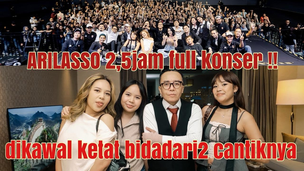 KOMPAK DAN SOLID !! AriLasso konser disuport dr anak sampai ART !!