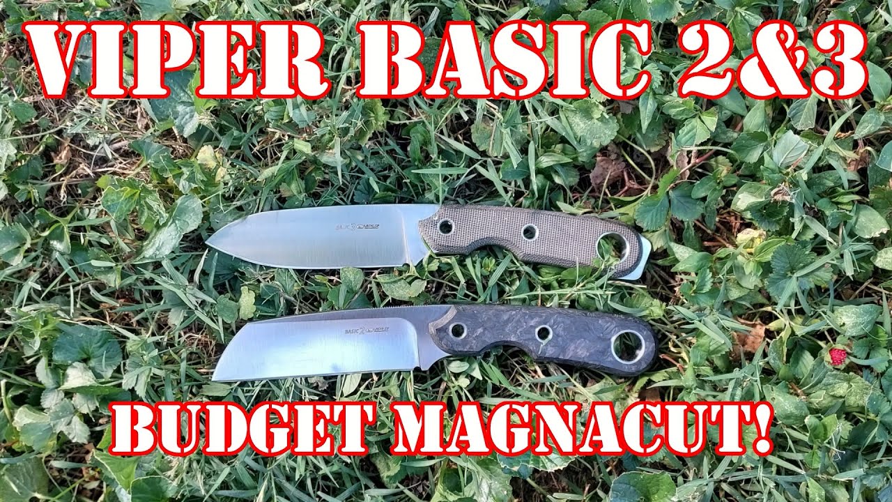 Viper Basic 2 and 3 fixed blade knives Full Test and Review! WHY make a handle this way?!?