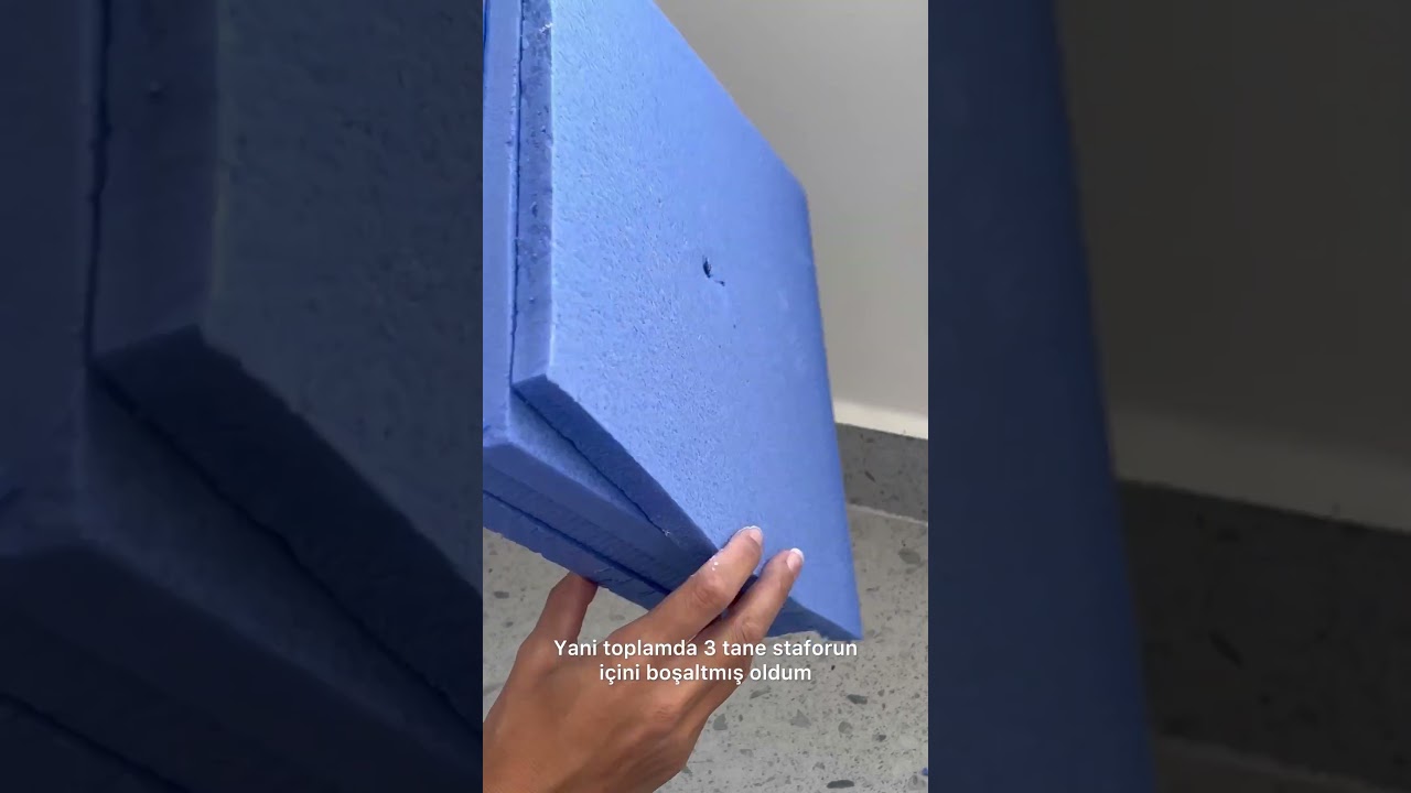 Strafor ile bakın ne yaptım🤭 #diy #kendinyap #dekorasyon #homedecor #interior
