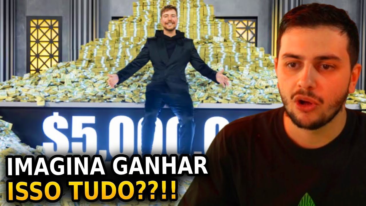 O MRBEAST CRIOU UM JOGO VALENDO 5 MILHÕES DE DÓLARES -  GABE REAGE