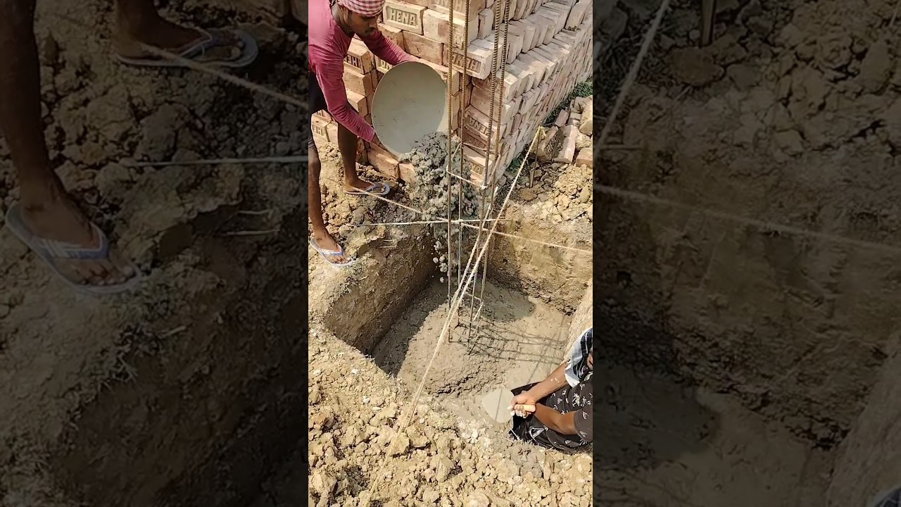 House foundation work | 🚫 not perfect work | #foundation #work #column #construction