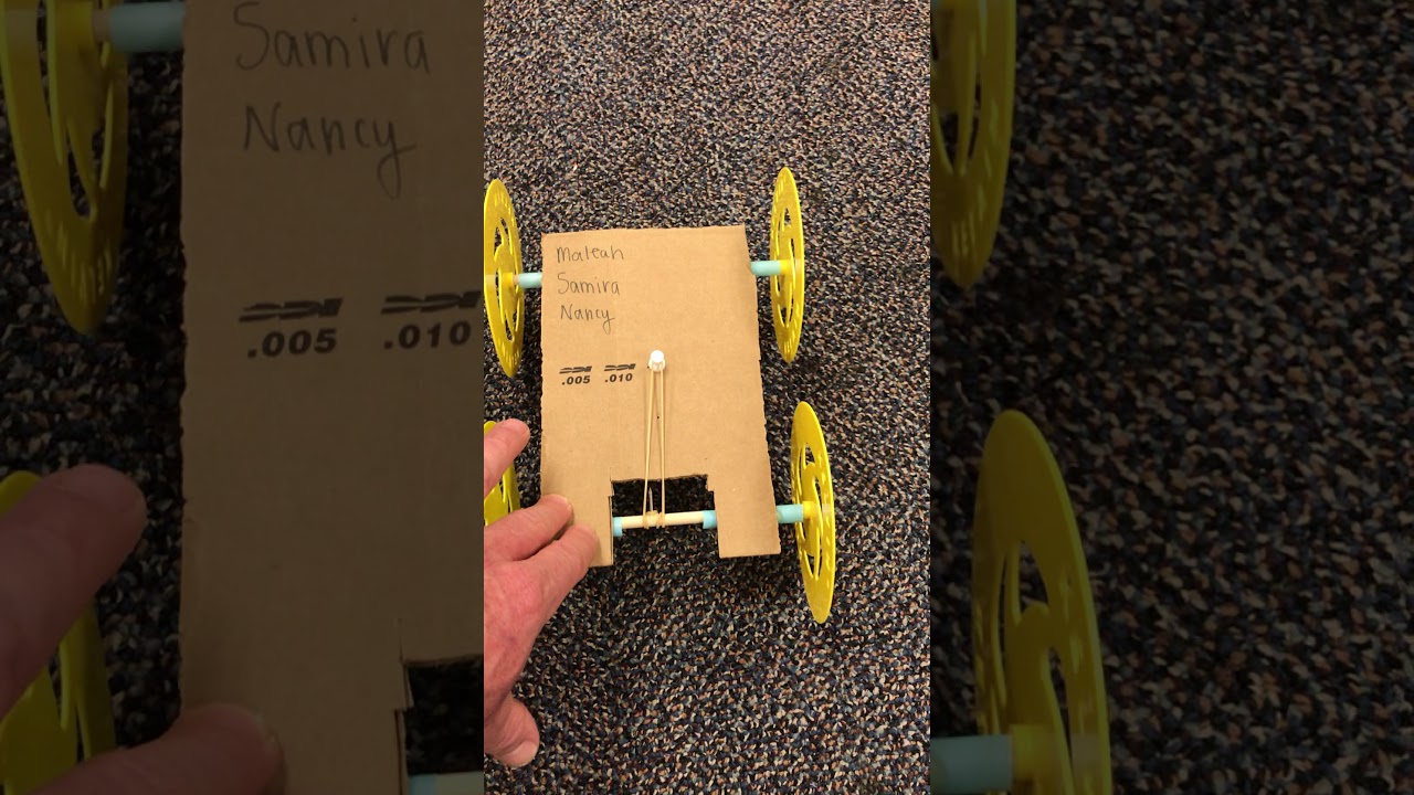 winding up home-made pull-back car